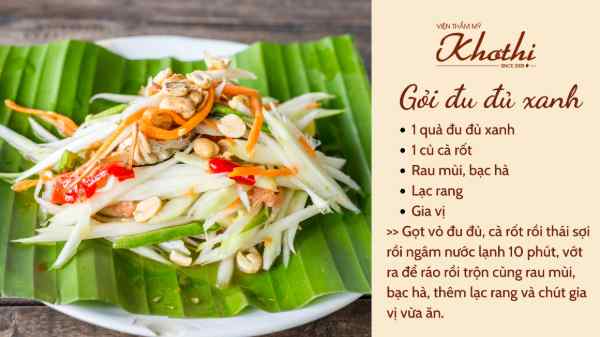 Gỏi đu đủ xanh là một món ăn giảm cân cực kỳ hấp dẫn