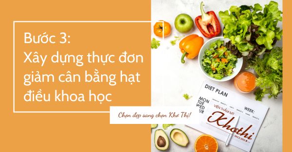 Thực đơn giảm cân bằng hạt điều cần dựa trên tổng số calo bữa ăn