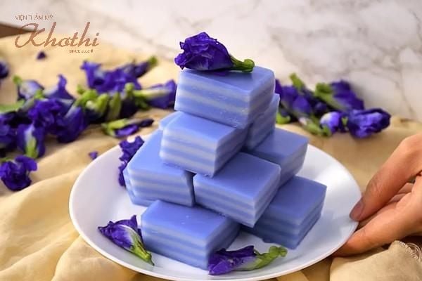 Sử dụng thạch hoa đậu biếc thay cho các món ăn vặt không tốn sức khỏe