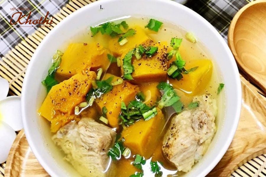 Canh khoai lang không chỉ giúp ngon miệng mà còn tác dụng giảm cân.