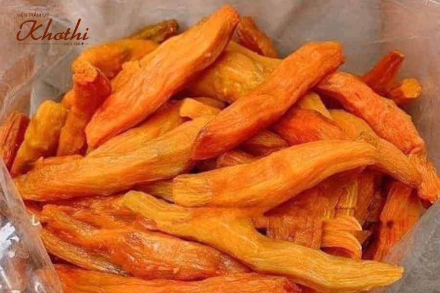 Khoai lang sấy dẻo ngăn chặn tích tụ mỡ thừa hỗ trợ giảm cân hiệu quả.