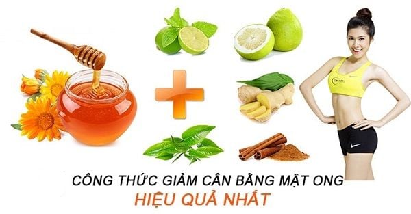 giảm cân hiệu quả bằng mật ong và kết hợp trà giảm cân