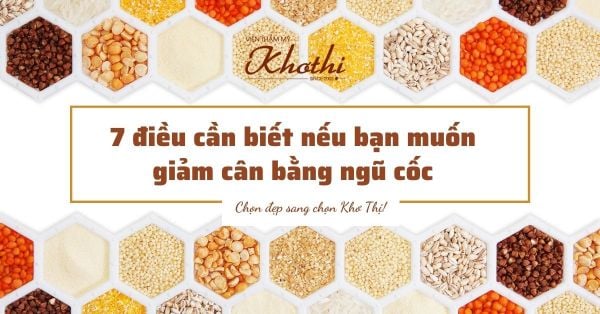 Giảm cân bằng hạt ngũ cốc.