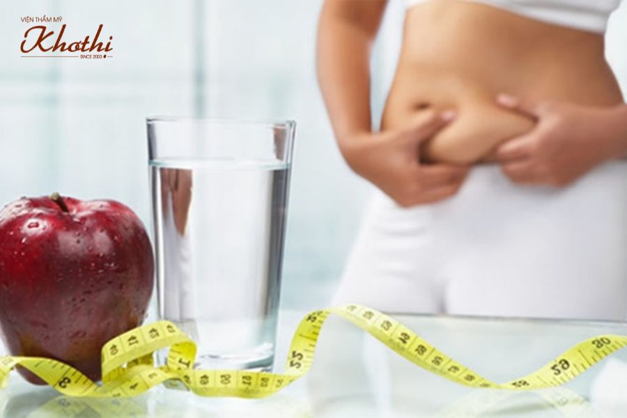 giảm cân bằng việc uống nước
