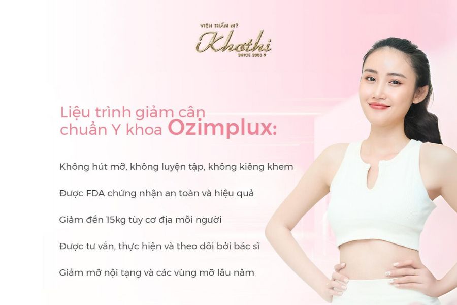 Giảm cân uy tín bằng phương pháp độc quyền tại Viện Thẩm Mỹ Khơ Thị