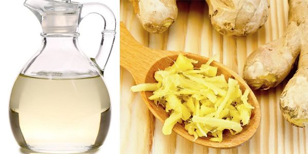 Dùng rượu gừng massage vùng bụng giúp giảm mỡ bụng sau sinh