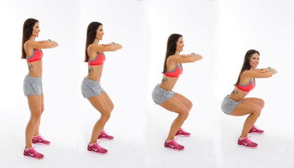 Các bước để thực hiện Squats Các bước để thực hiện Squats