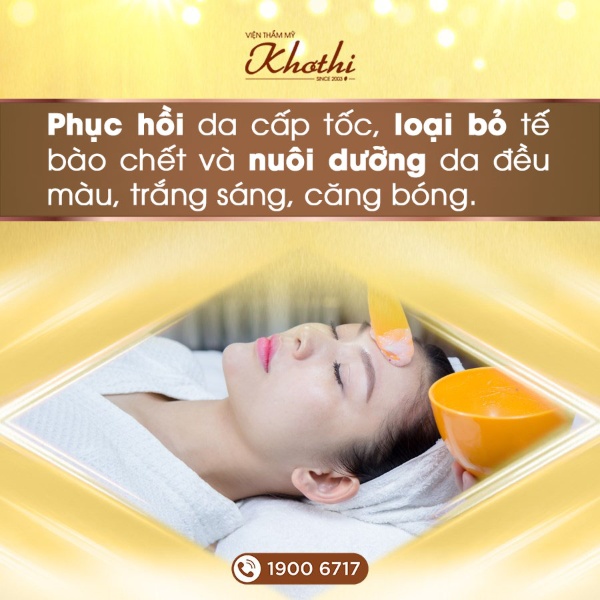 Chăm sóc da chuyên sâu kết hợp massage mặt chảy xệ tại Khơ Thị