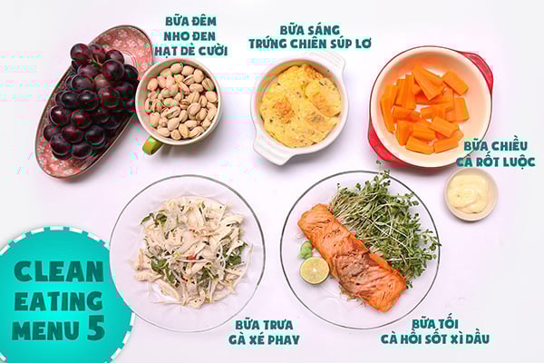 Menu eat clean cho ngày cuối tuần