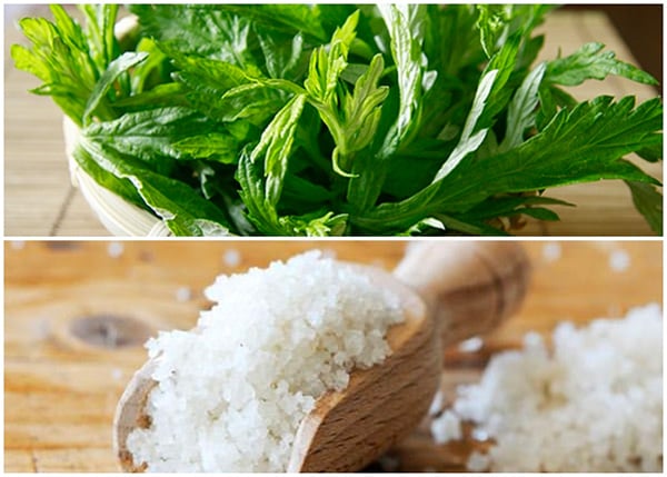 Muối và ngải cứu