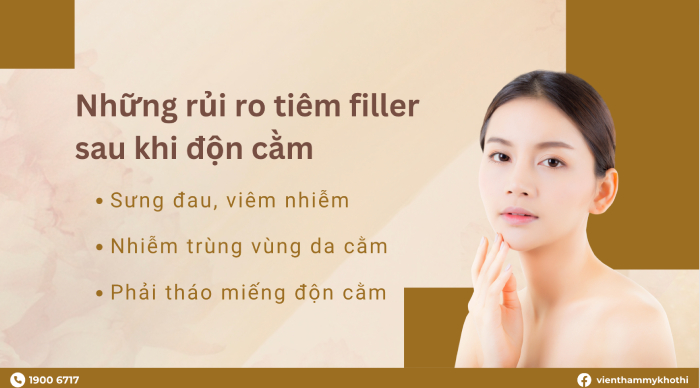 Những rủi ro có thể xảy ra nếu không đợi cằm ổn định hoặc không thông báo cho bác sĩ về tình trạng độn cằm trước đó
