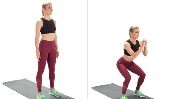 Squat giúp cải thiện vòng 3