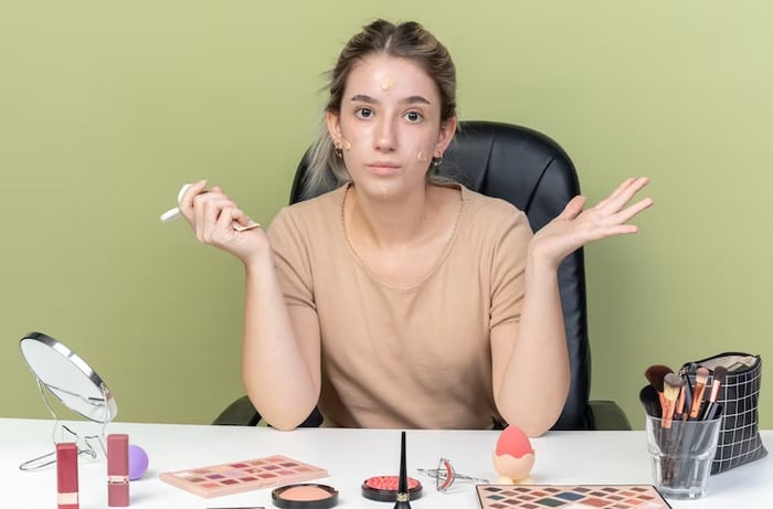 Trang điểm khiến vùng da sau khi tiêm filler dễ kích ứng.