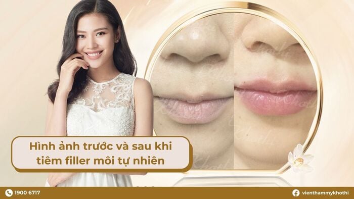 Tiêm filler làm dày và cấp ẩm cho môi, giúp vùng môi đầy đặn, căng bóng và có sức sống hơn