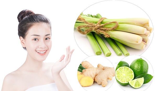 Da sáng mịn, hồng hào nhờ xông mặt bằng sả, chanh, gừng
