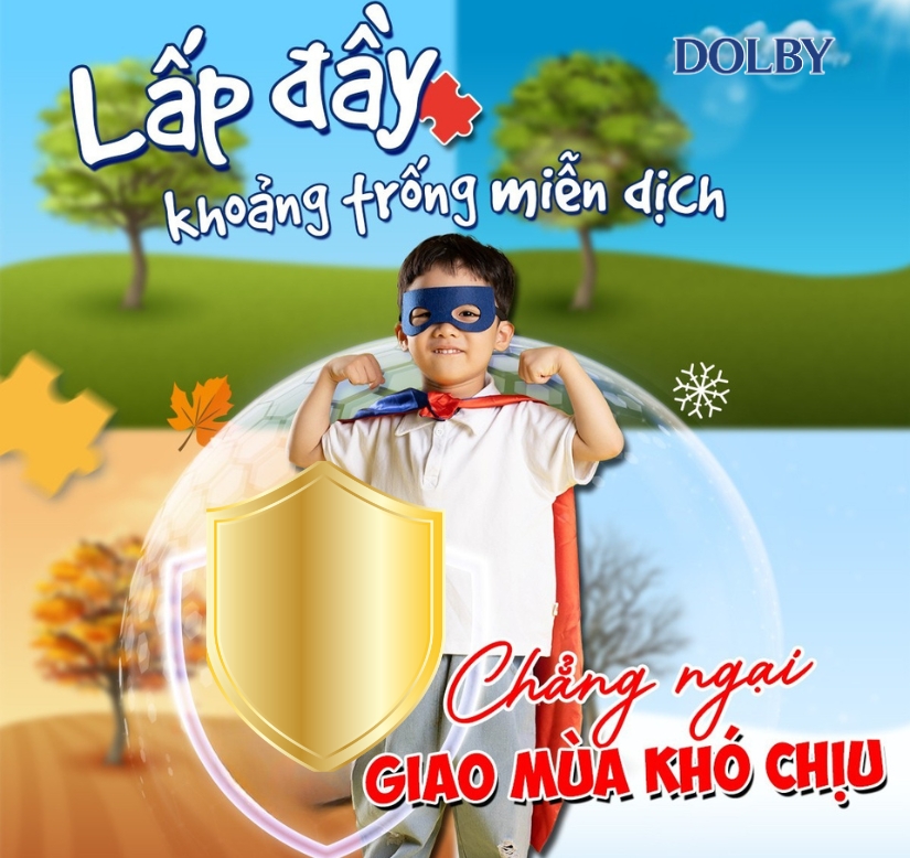 Cùng Dolby chủ động tăng sức đề kháng và hệ miễn dịch cho trẻ thời điểm giao mùa