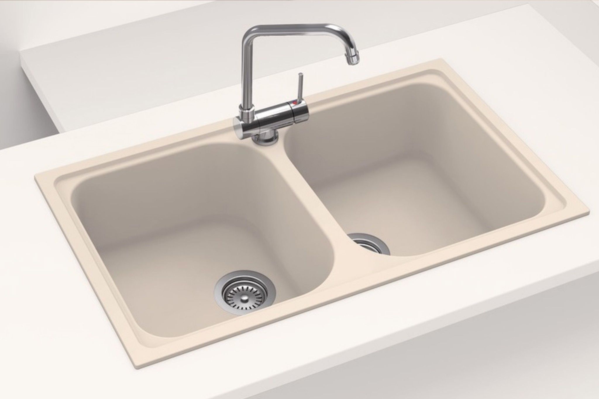 Chậu rửa chén Hafele HS19-GEN2R90 570.35.480 sở hữu màu kem nhã nhặn