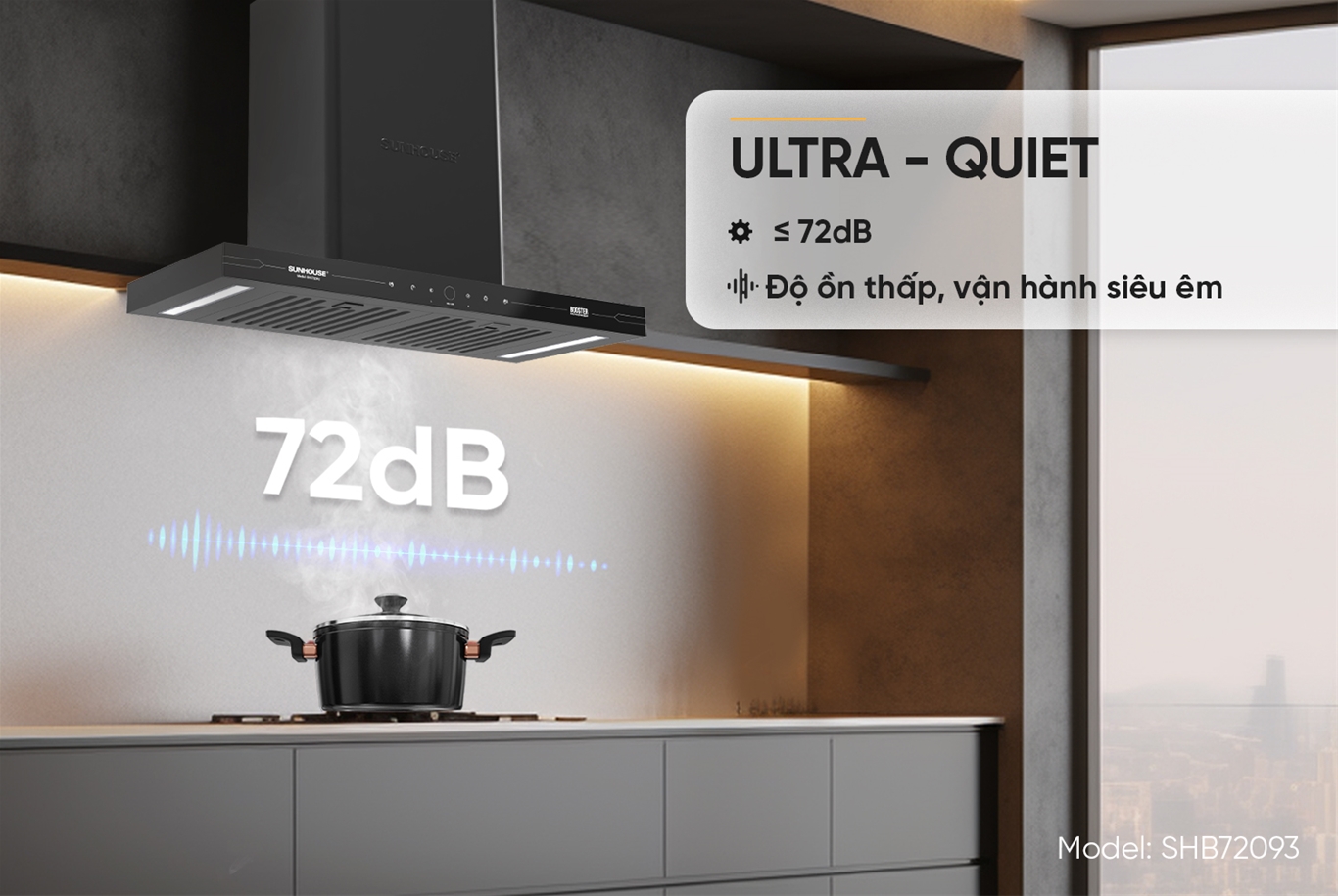 Độ ồn dễ chịu khi sử dụng