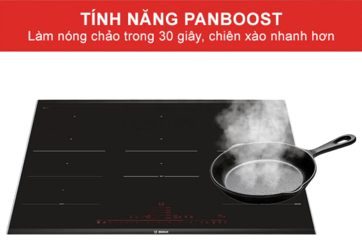 Pan Boost làm nóng chảo nhanh chóng chỉ trong vòng 15 đến 30 giây