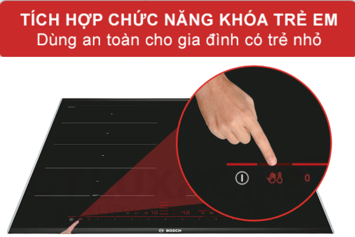 Khóa an toàn trẻ em giúp khóa các chương trình đang hoạt động