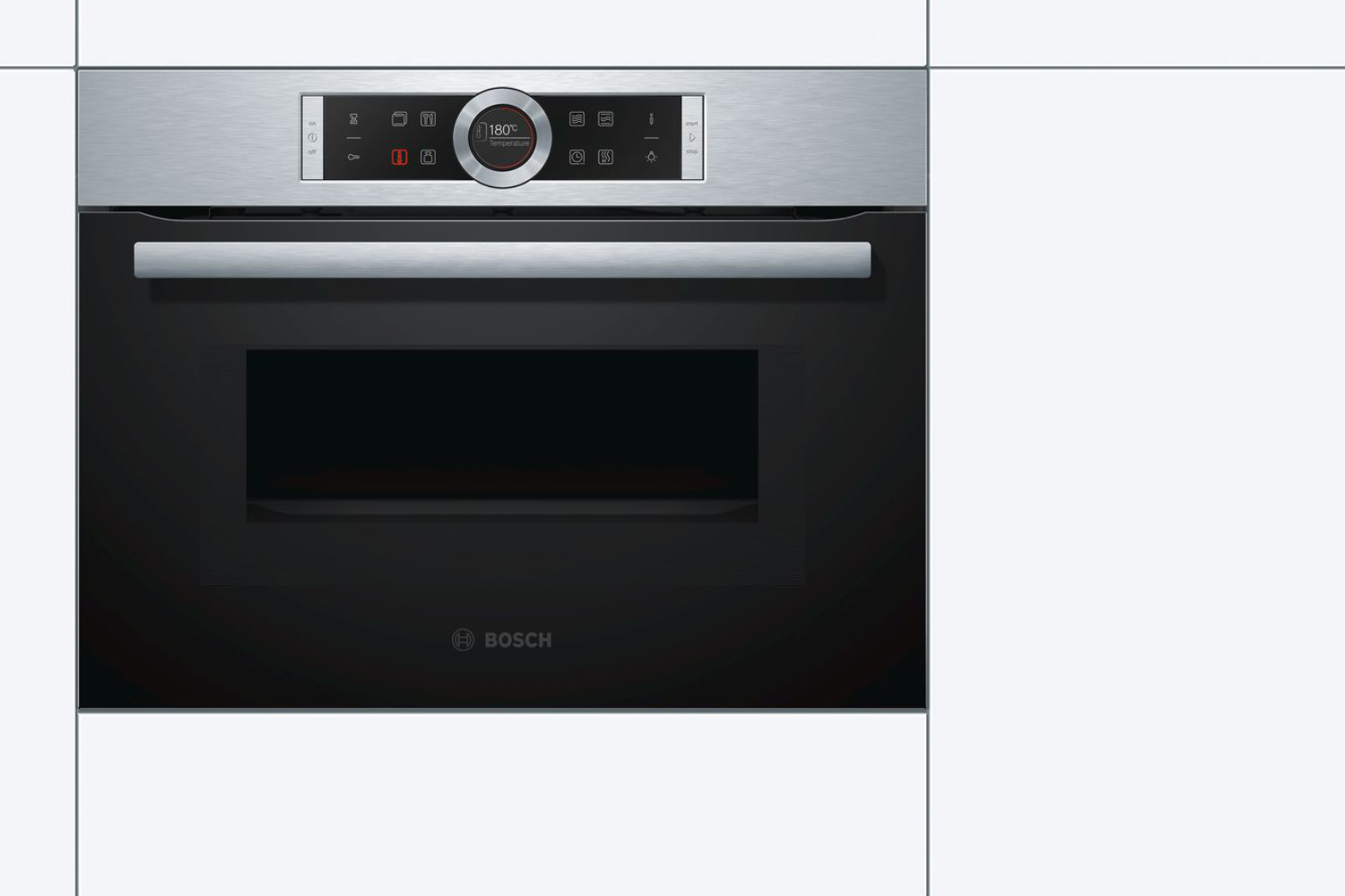 Lò nướng Bosch CMG633BS1 có&nbsp;thiết kế âm tủ nhằm&nbsp;lắp đặt liền mạch vào hộc tủ bếp