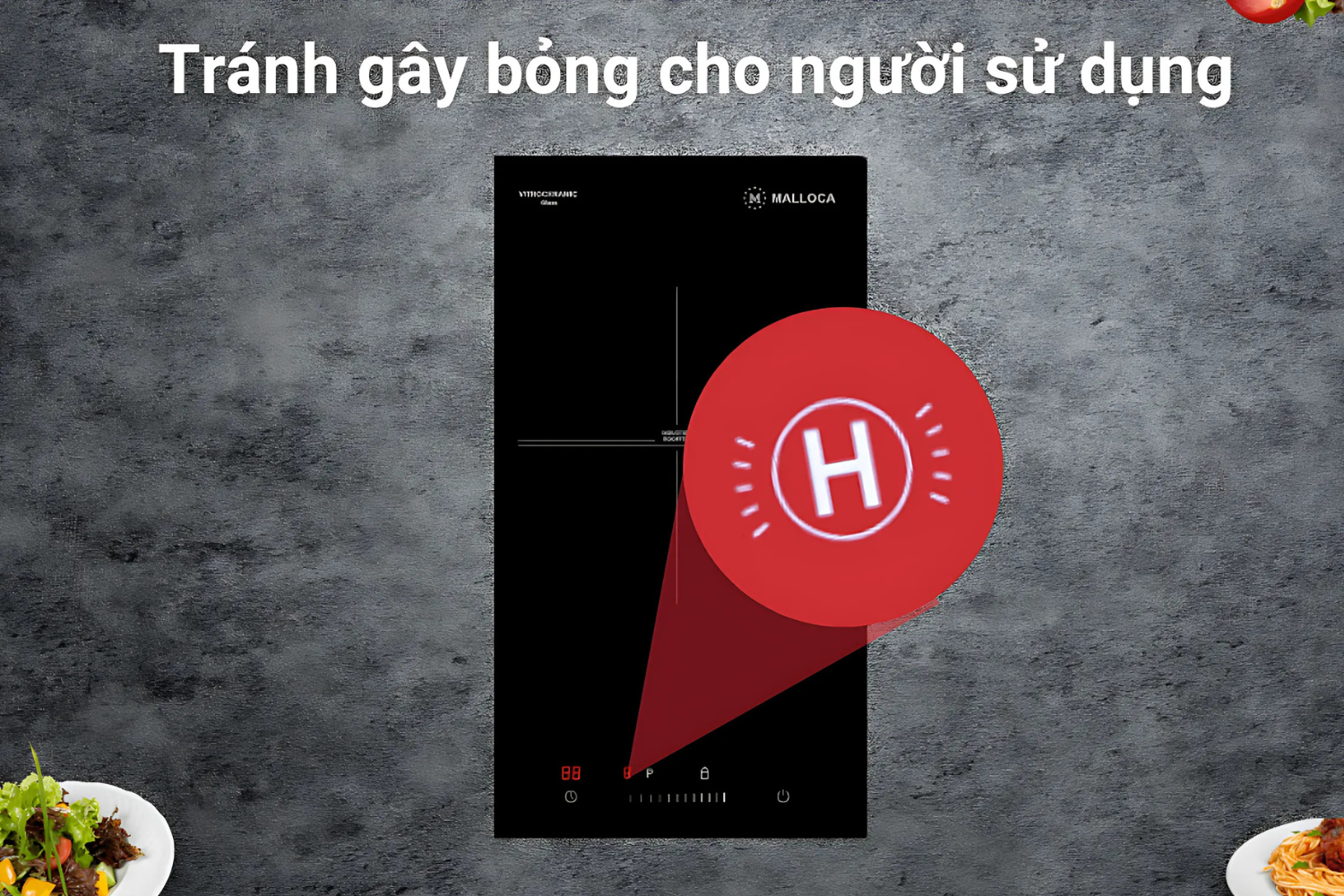 Bếp từ đơn Malloca MDI 301 tích hợp các công nghệ thông minh