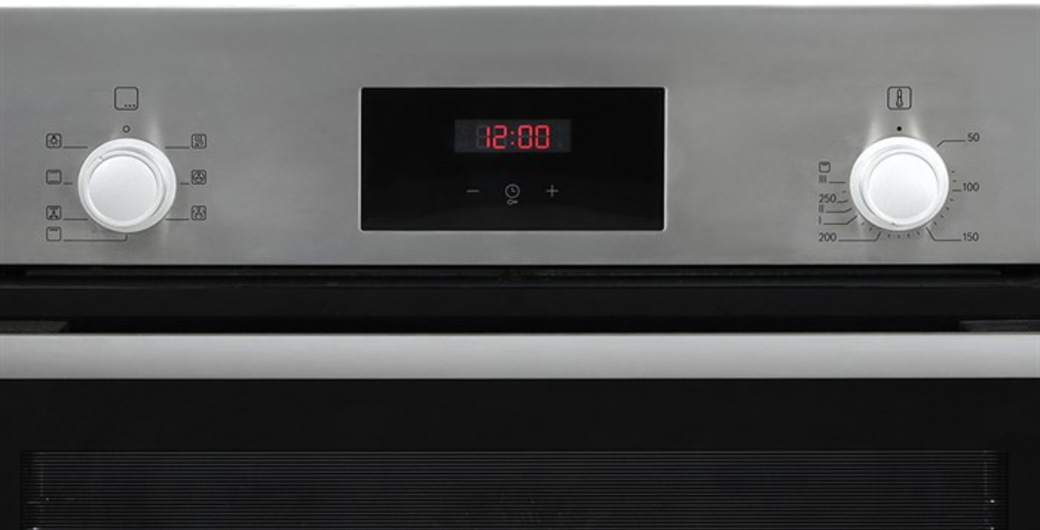 Bảng điều khiển của lò nướng Bosch HBF113BR0A Serie 2 có&nbsp;thiết kế tối giản