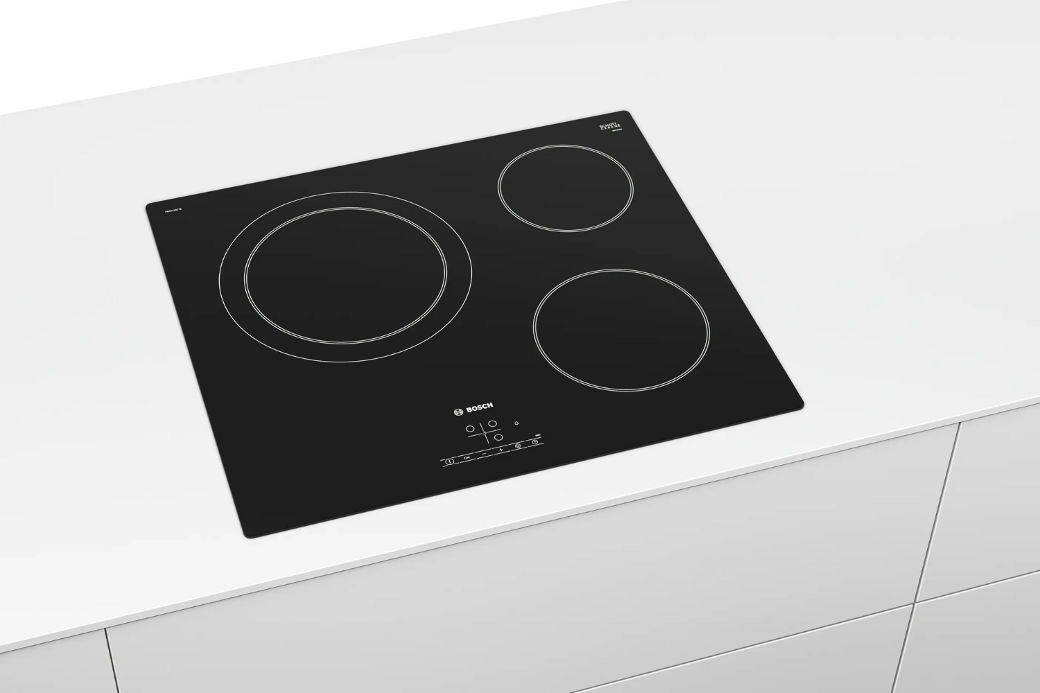 Bếp điện Bosch PKK631B17E sở hữu thiết kế lắp âm hiện đại và sang trọng
