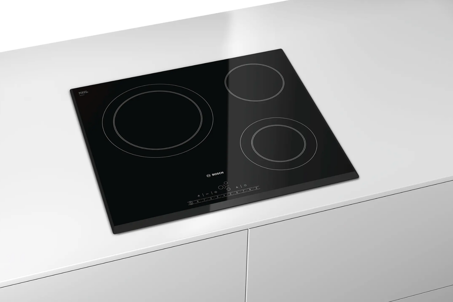 Sự tinh tế ở bếp điện Bosch PKK651F17E nằm ở thiết kế lắp âm