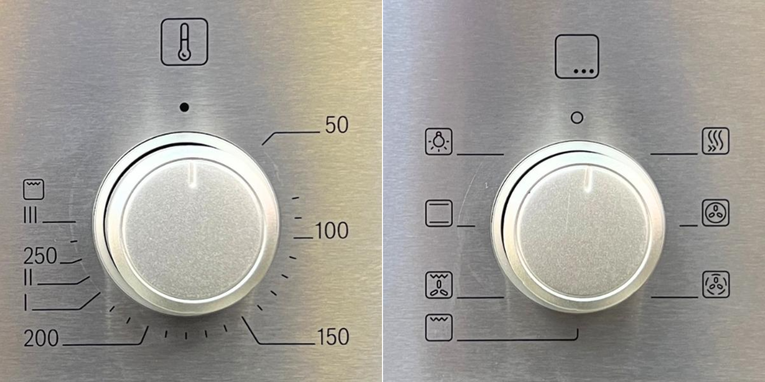 Bảng điều khiển tích hợp các núm xoay được thiết kế dạng 