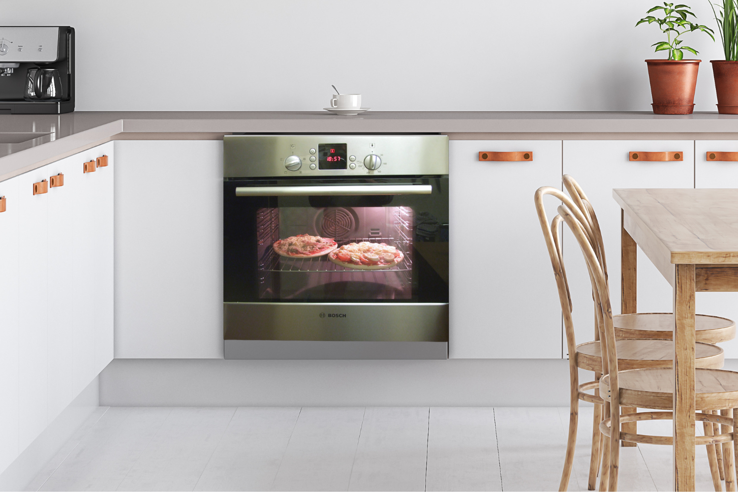 Lò nướng Bosch HBN239E5 trang bị 7 chương trình nướng chuyên biệt kết hợp công suất 2800W