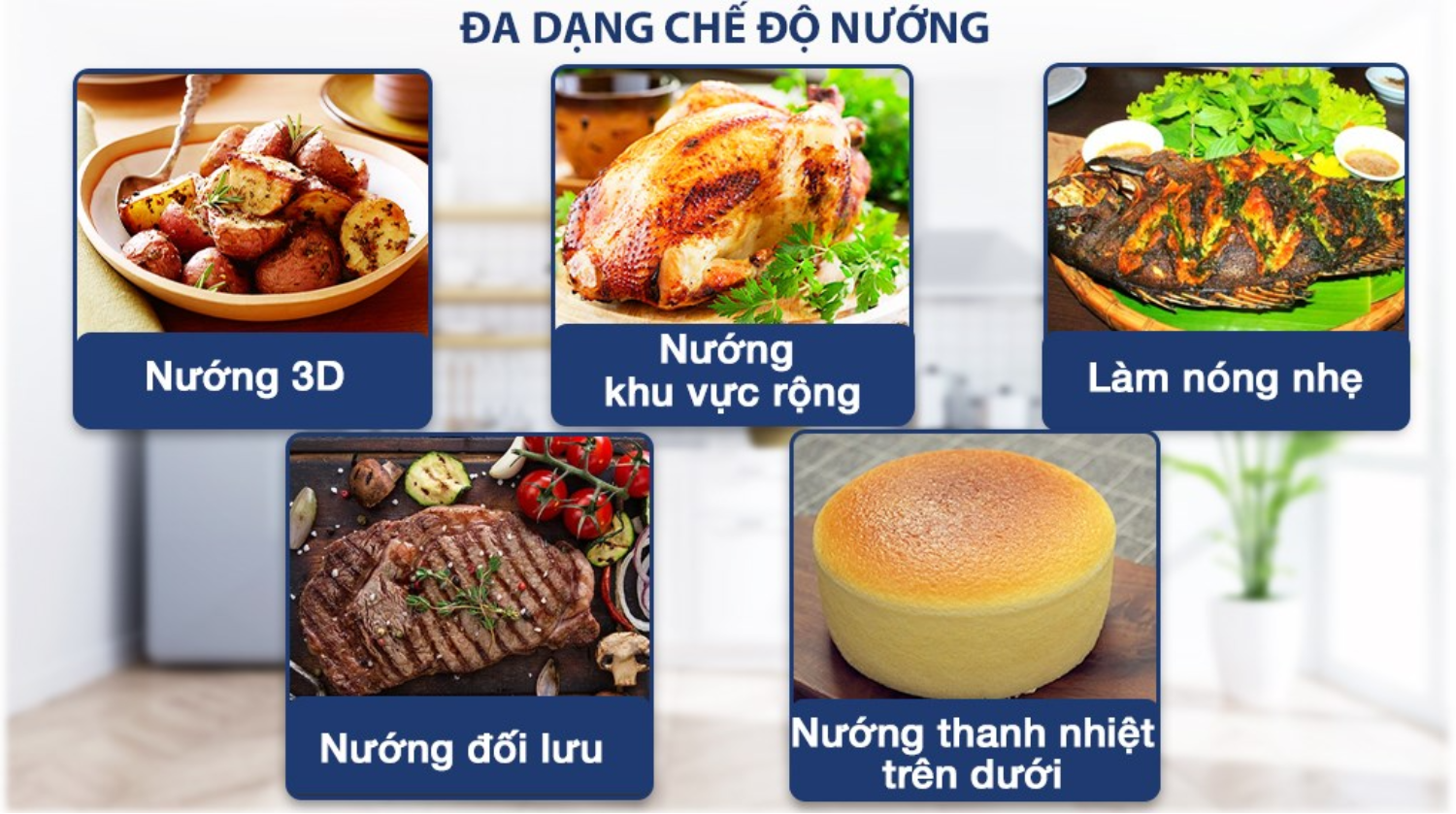 Lò nướng Bosch HBS534BS0B được trang bị một loạt các phương pháp gia nhiệt tiên tiến từ 50°C đến 275°C