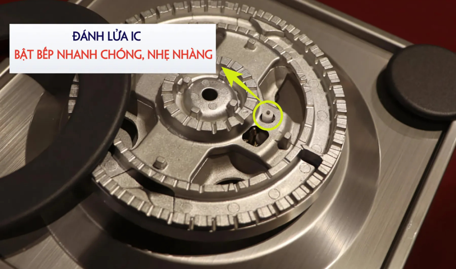 Hệ thống đánh lửa IC tự động bằng Pin 1.5V của Malloca&nbsp; AS 930R mang lại trải nghiệm bật bếp nhanh chóng, êm ái đến bất ngờ