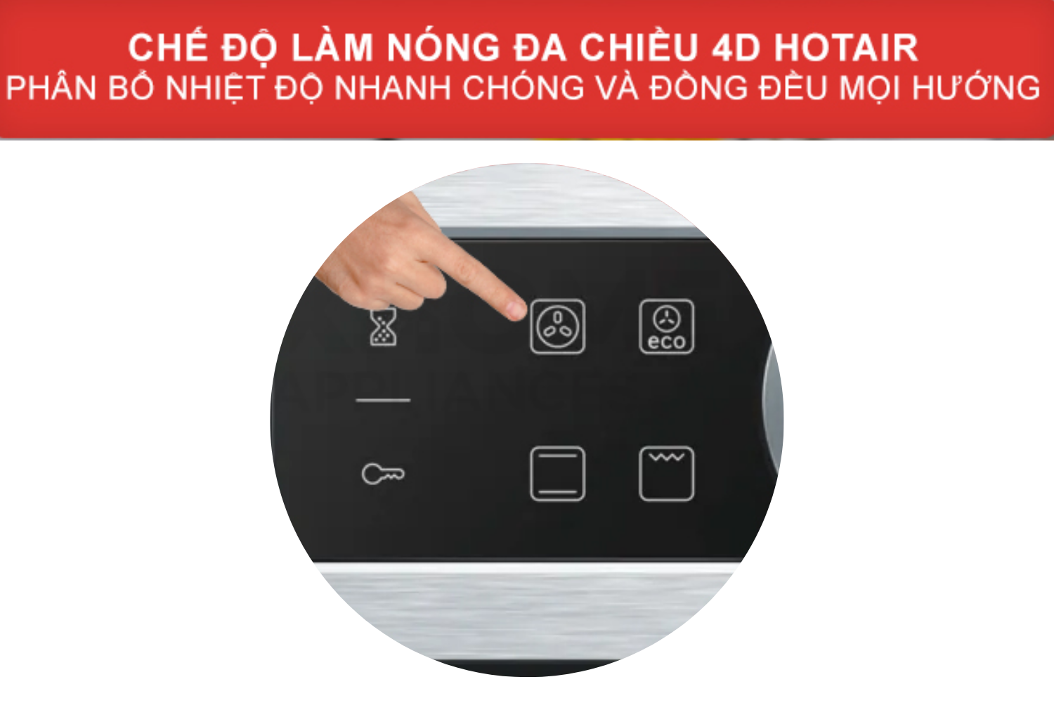 Lò cung cấp 13 chế độ nướng khác nhau từ 30°C đến 300°C (tùy chế độ)