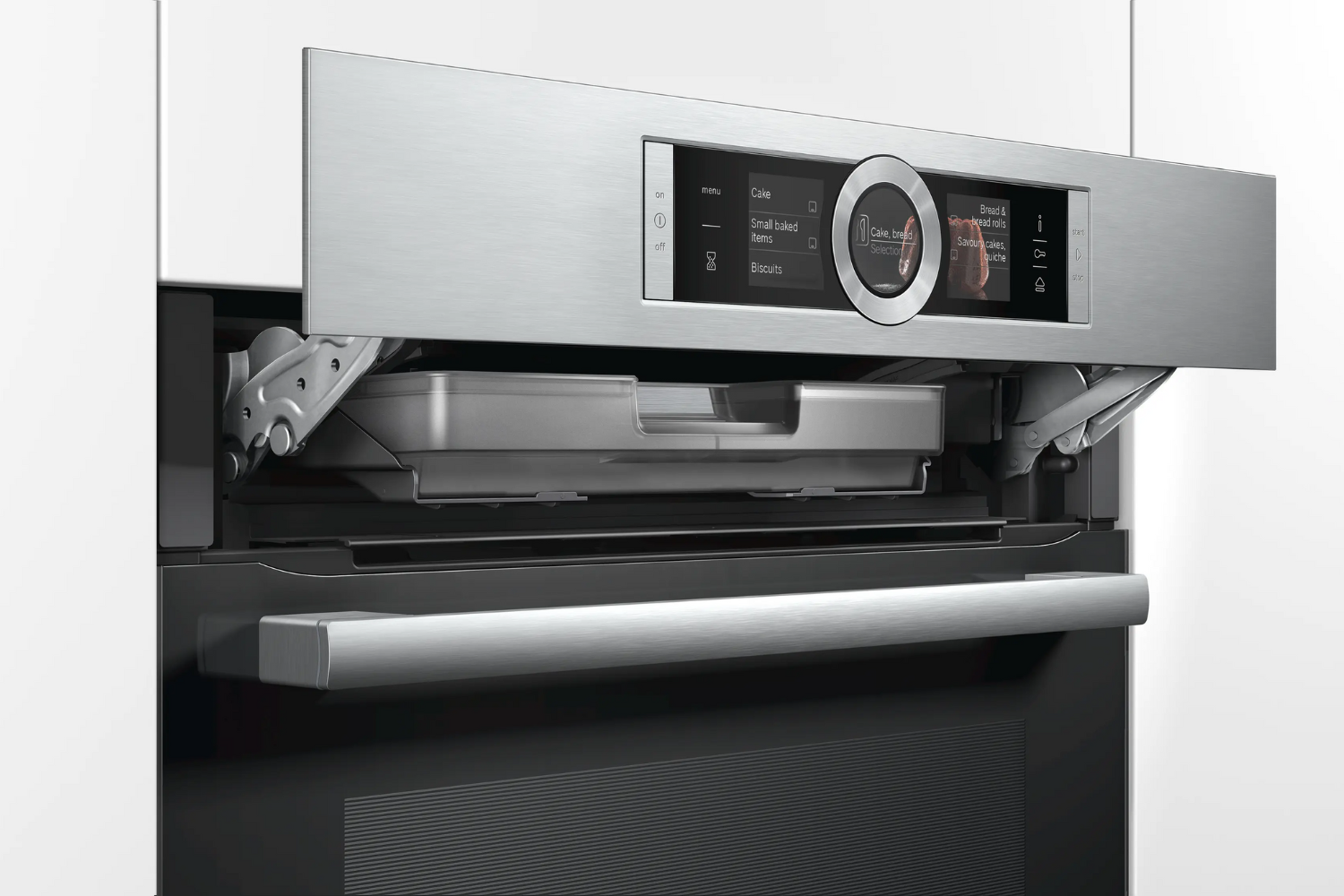 Lò nướng Bosch CSG656BS1B Serie 8 được trang bị khay bổ sung hơi nước