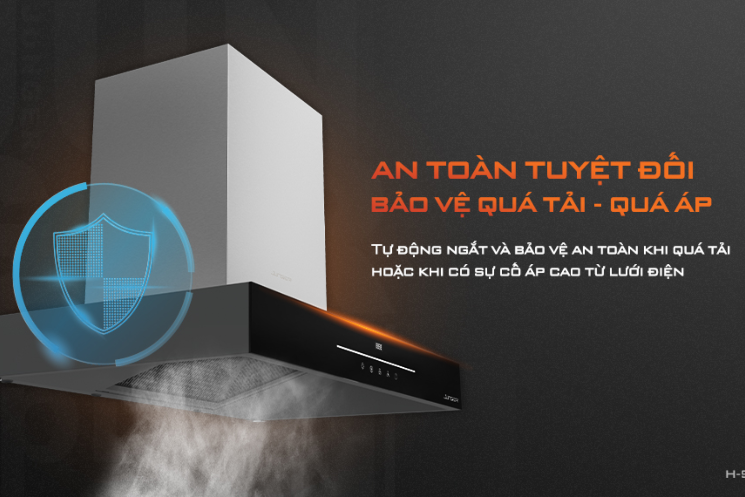 Máy hút mùi áp tường/âm tủ Junger H-90 | 90cm