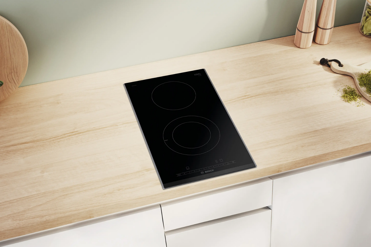 Bếp điện Domino Bosch PKF375FP2E Serie 6 nổi bật với thiết kế thanh lịch và hiện đại