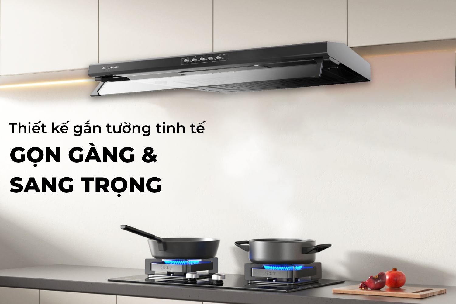 Thiết kế âm tủ tinh tế – Tối ưu không gian bếp
