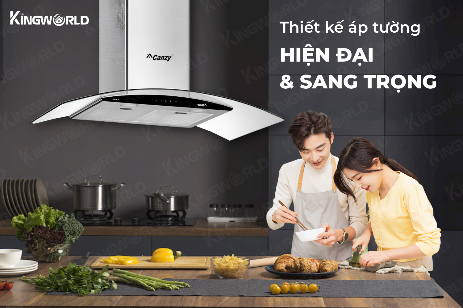 Máy hút mùi kính cong Canzy CZ 3990Q