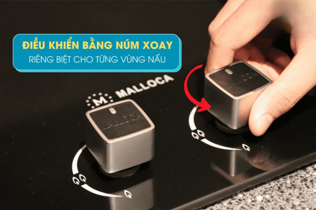 Điều khiển núm vặn dễ sử dụng