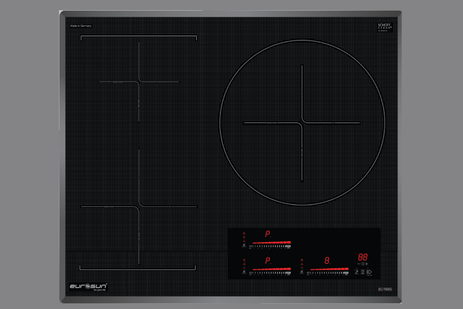 Eurosun EU-T905G được làm từ hợp kim thép sơn tĩnh điện