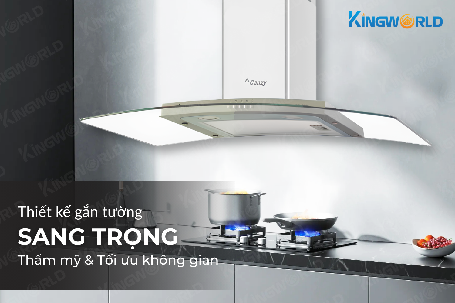 Máy hút mùi kính cong Canzy CZ A39