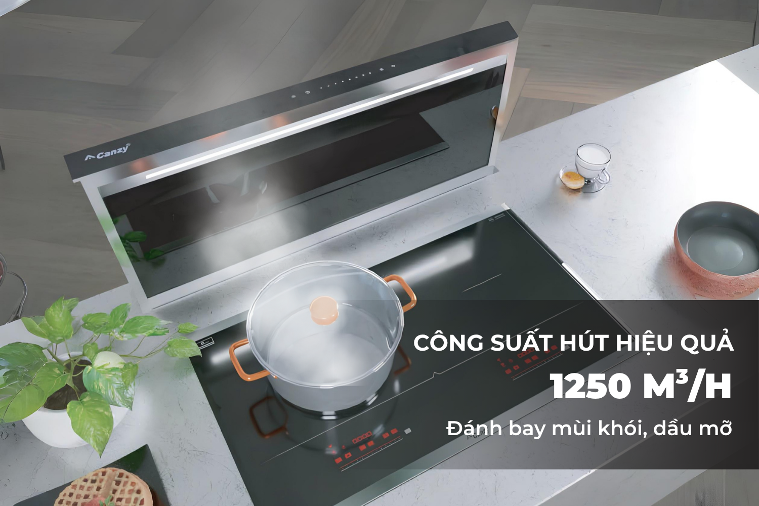 Hiệu suất hút mạnh mẽ với công suất 900m³/h