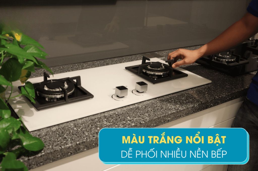 Thiết kế màu trắng tối giản nổi bật không gian bếp