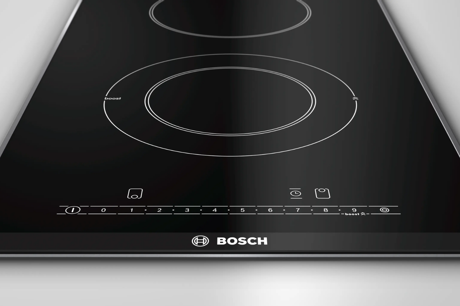 Bếp điện Bosch PKF375FP1E Serie 6 trang bị giao diện điều khiển cảm ứng DirectSelect