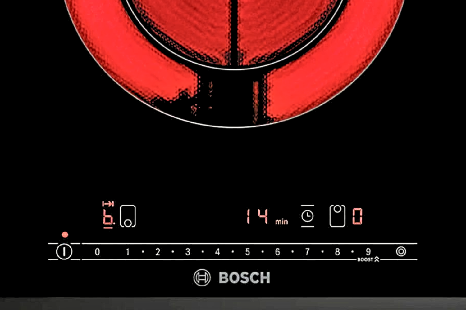 Bếp điện Bosch PKF375FP1E Serie 6 trang bị giao diện điều khiển cảm ứng DirectSelect