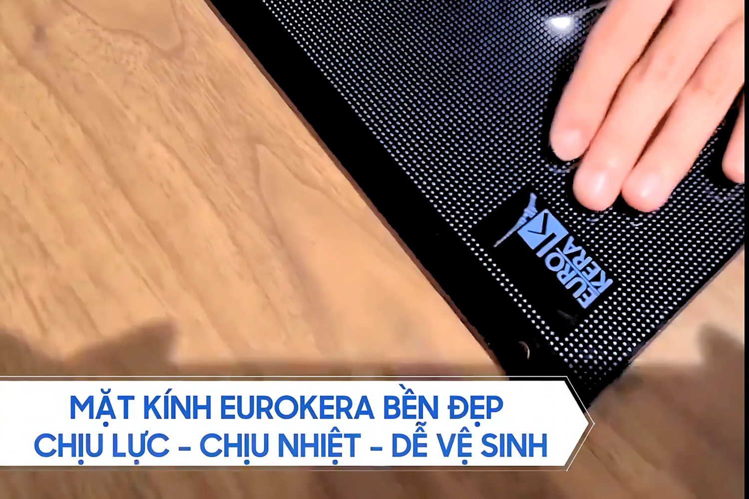 Mặt kính Eurokera danh tiếng từ Pháp khẳng định sự đẳng cấp của bếp điện từ Malloca MH-03IRB SB