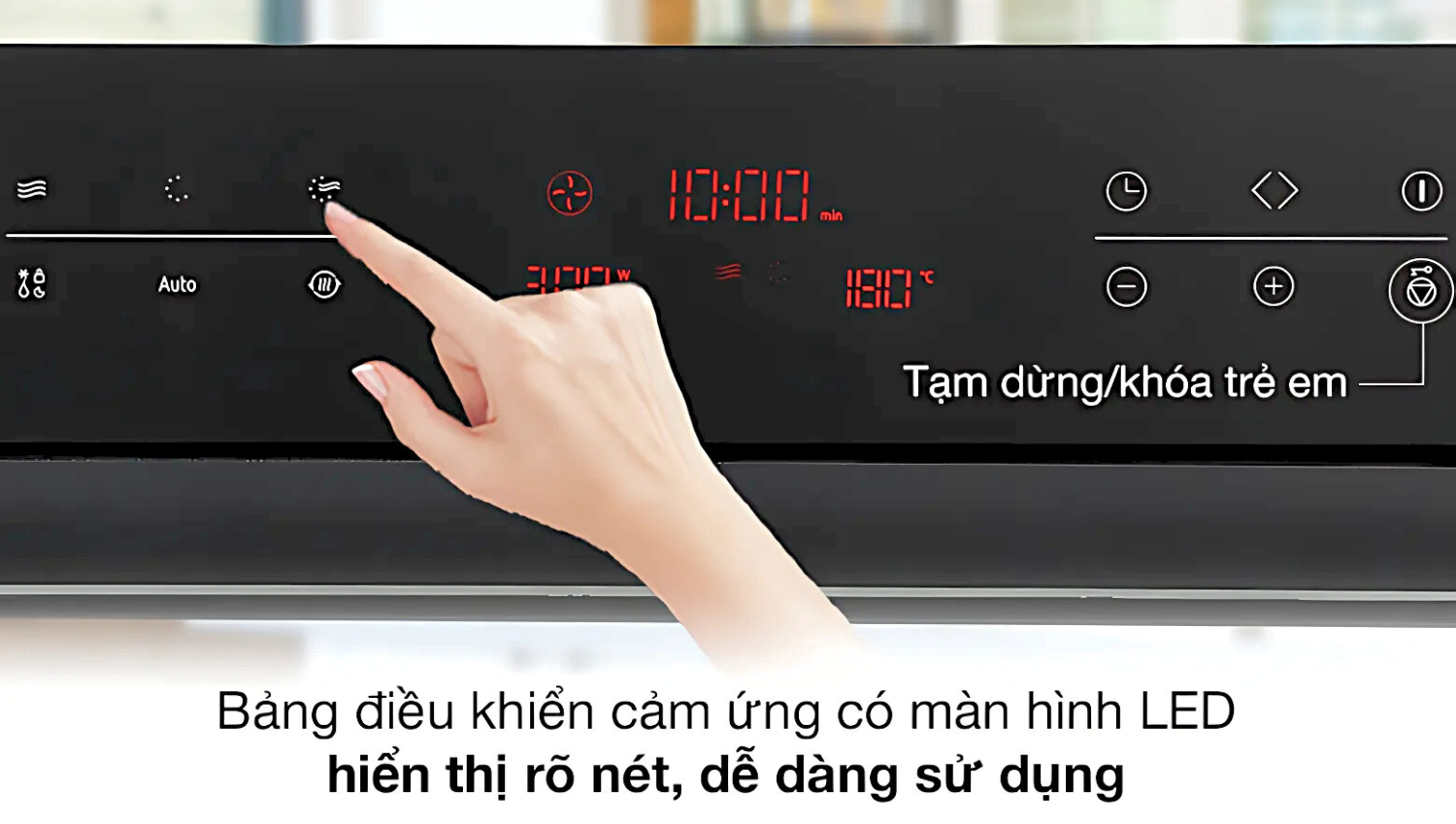 Lò vi sóng Hafele HO-KT45B được trang bị bảng điều khiển cảm ứng hiện đại