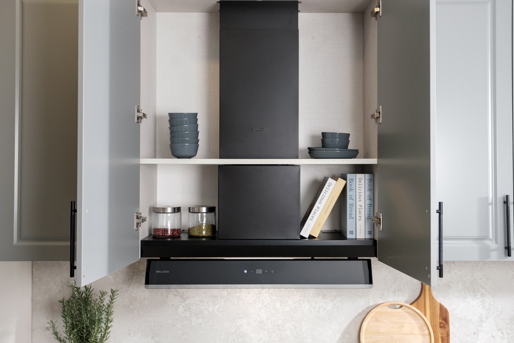 Một số ưu điểm của máy hút mùi âm tủ bếp