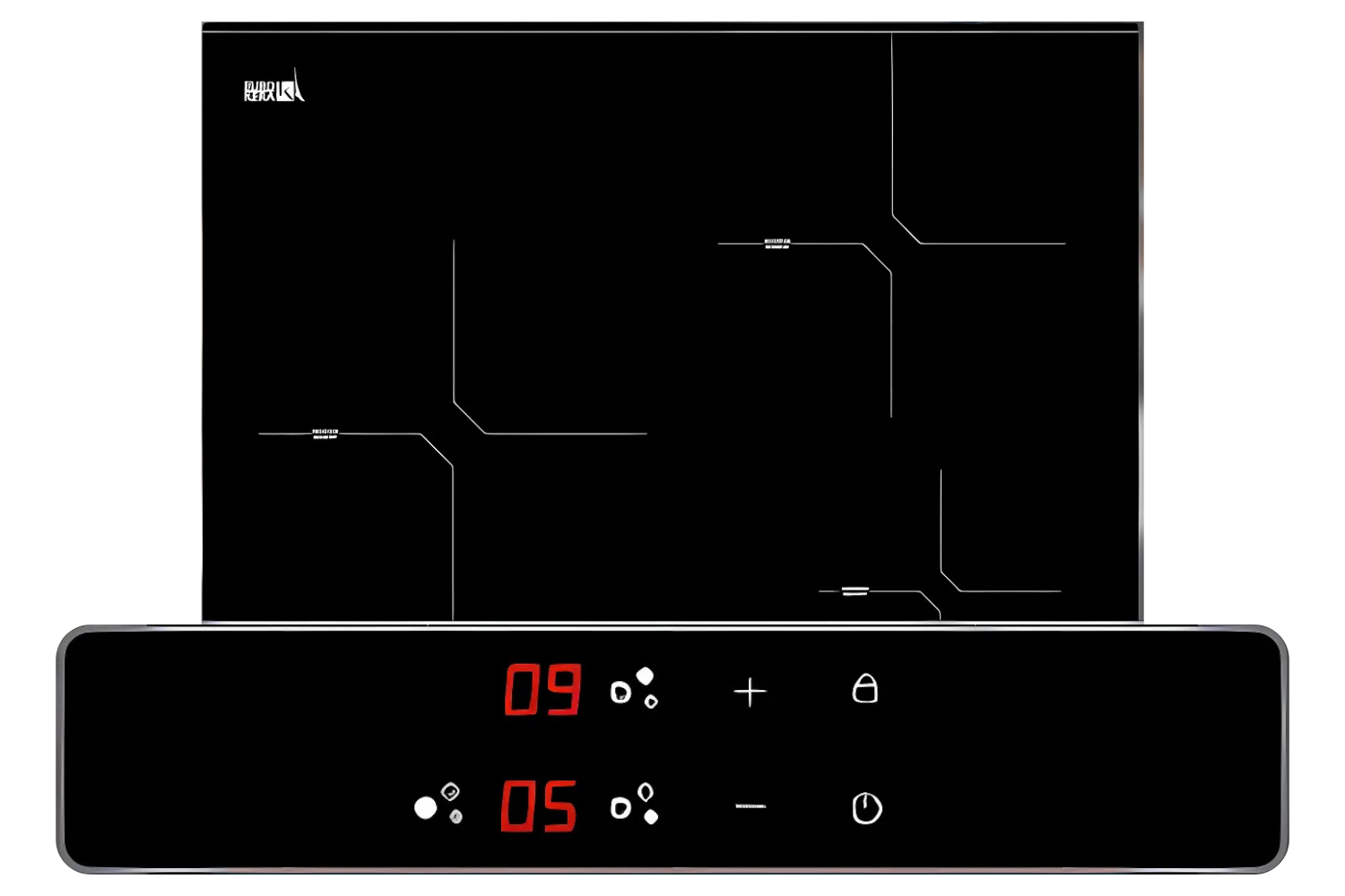 Bếp từ Malloca MH-03I N sử dụng bảng điều khiển cảm ứng cảm biến LED